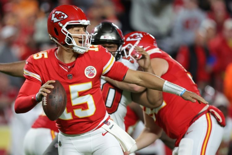 Kansas City quarterback Patrick Mahomes hopes to lead the Chiefs to a 9-0 start, matching the best in the NFL club's history, with a home victory Sunday over Denver. ©AFP