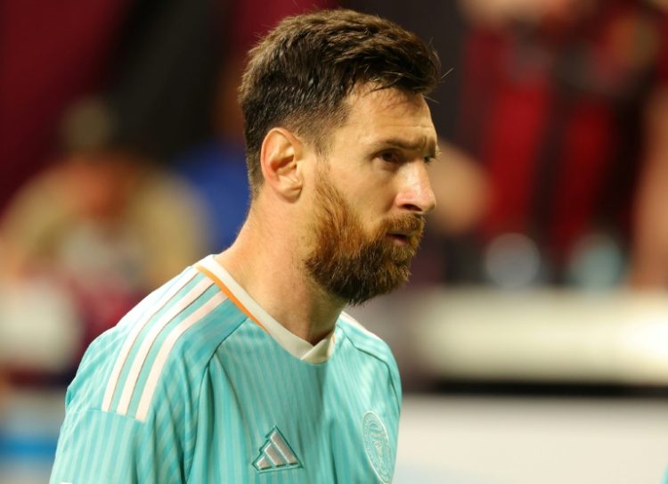 Lionel Messi's Inter Miami were beaten 2-1 in their playoff clash with Atlanta United on Saturday. ©AFP