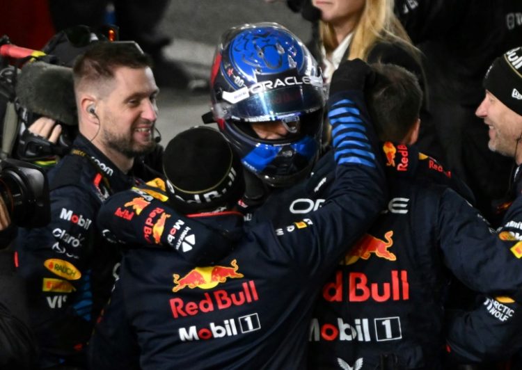 'Never thought possible': Max Verstappen celebrates his fourth consecutive Formula One world title . ©AFP