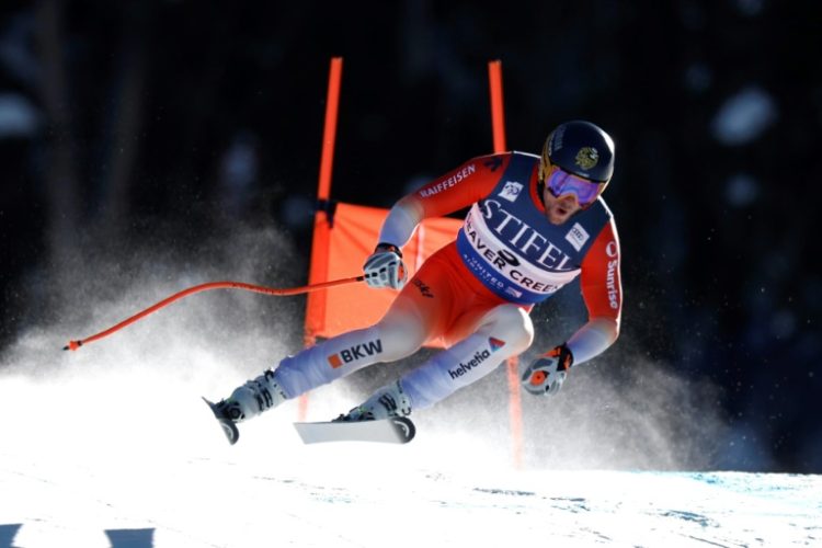 Switzerland's Justin Murisier wins the men's alpine World Cup downhill at Beaver Creek. ©AFP