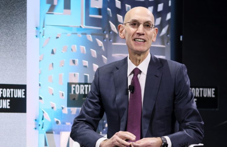 NBA commissioner Adam Silver speaks at the Growing the Game panel in November 2024. ©AFP