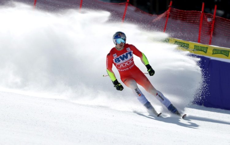 Marco Odermatt of Switzerland won the World Cup Super-G race at Beaver Creek on Saturday.. ©AFP