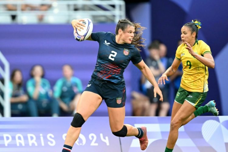 Ilona Maher made her USA sevens debut in 2018. ©AFP