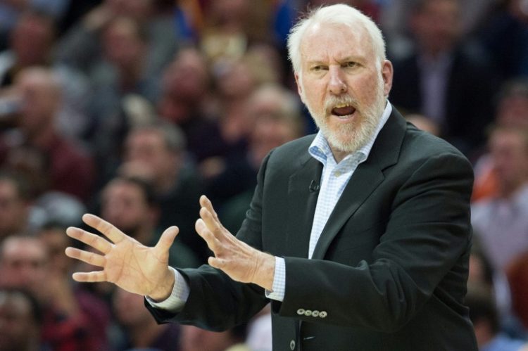 San Antonio Spurs head coach Gregg Popovich says he's grateful for 'outpouring of support' in wake of mild stroke. ©AFP